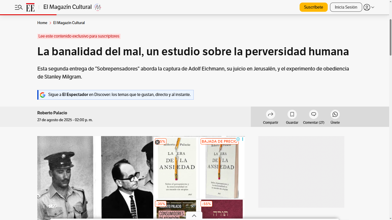 La banalidad del mal