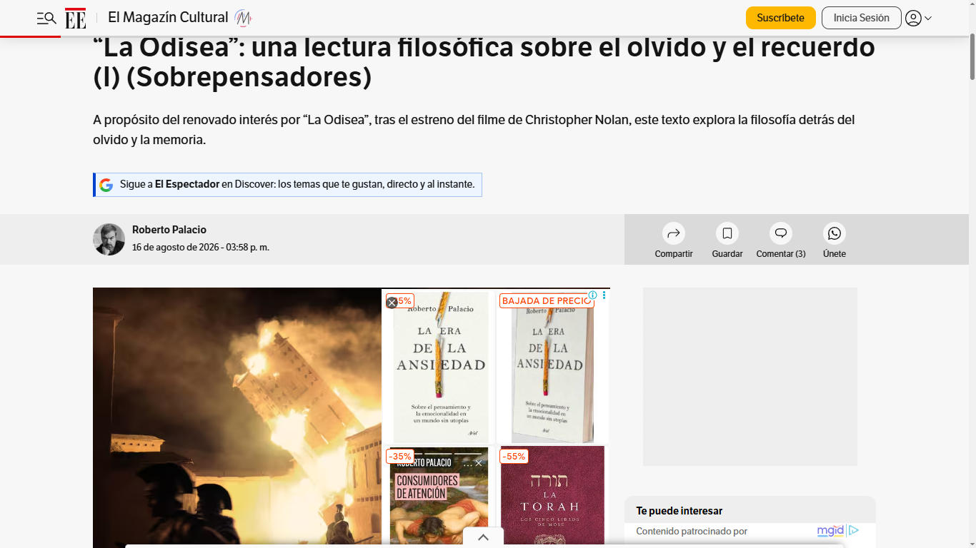 La Odisea, una lectura filos&oacute;fica